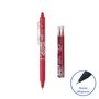 PILOT Lot 1 stylo roller effaçable rechargeable pointe moyenne FriXion Ball rouge + 3 recharges effaçables rouges FriXion Ball