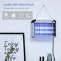 Voir la diapositive 5 : OUTSUNNY Lampe UV anti-insectes anti moustique tue mouche électrique destructeur d'insectes 20 W noir gris