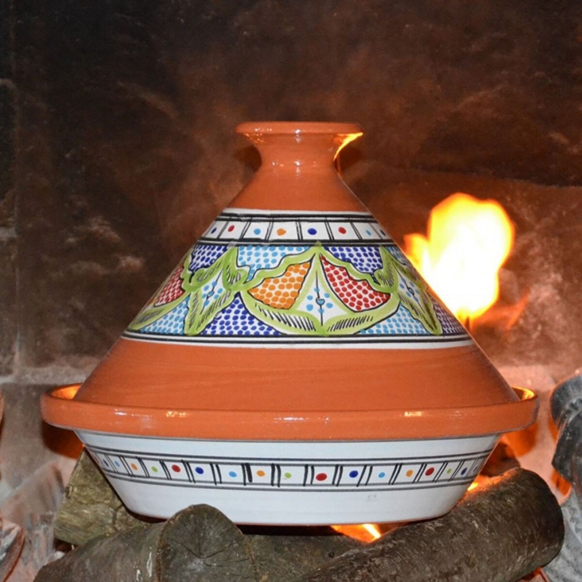 Tajine Marocain color - D 31 cm