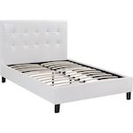 Habitat et Jardin Lit double en pvc  Julia  - 140 x 190 cm - Blanc