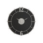 Voir la diapositive 1 : Paris Prix Horloge Murale en Métal  Silver Glam  60cm Noir
