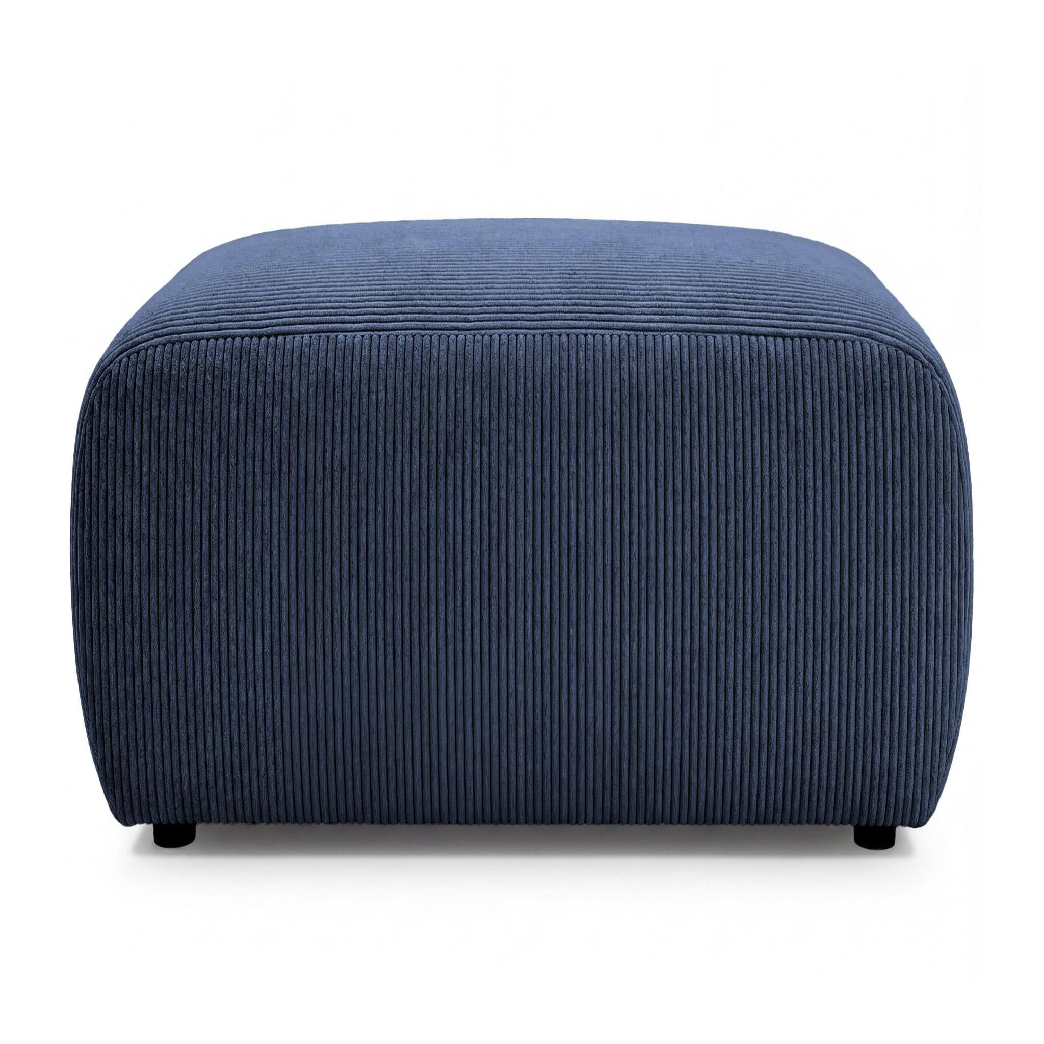 Voir la diapositive 1 : CASANOVA PARIS Sacha - pouf en velours côtelé 105x57x40