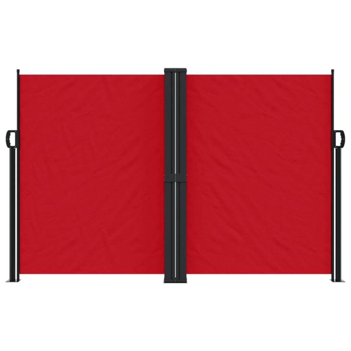 VIDAXL Auvent lateral retractable rouge 160x1000 cm