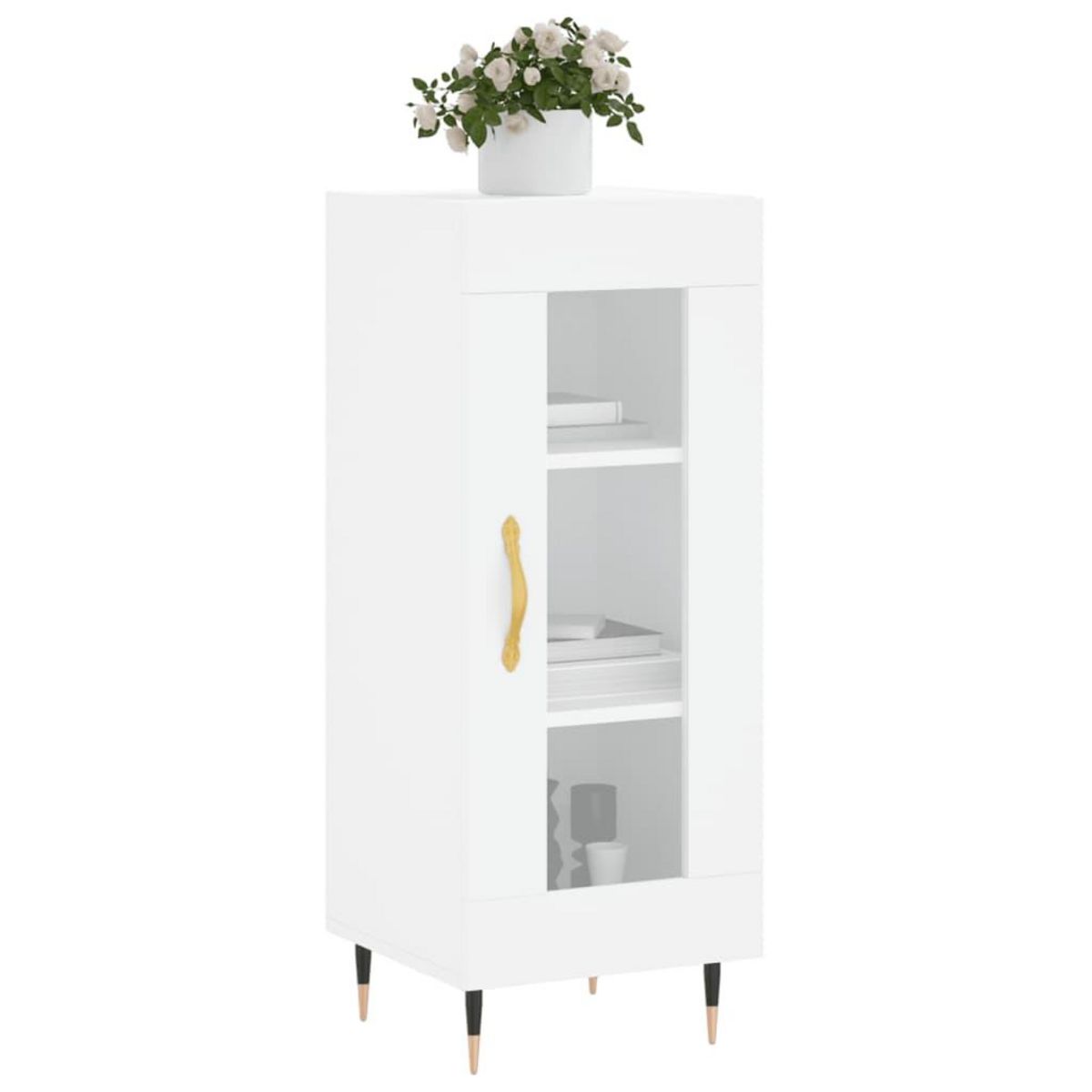 VIDAXL Buffet blanc 34,5x34x90 cm bois d'ingenierie