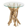 Voir la diapositive 1 : Paris Prix Table d'Appoint en Teck  Driftwood  50cm Naturel