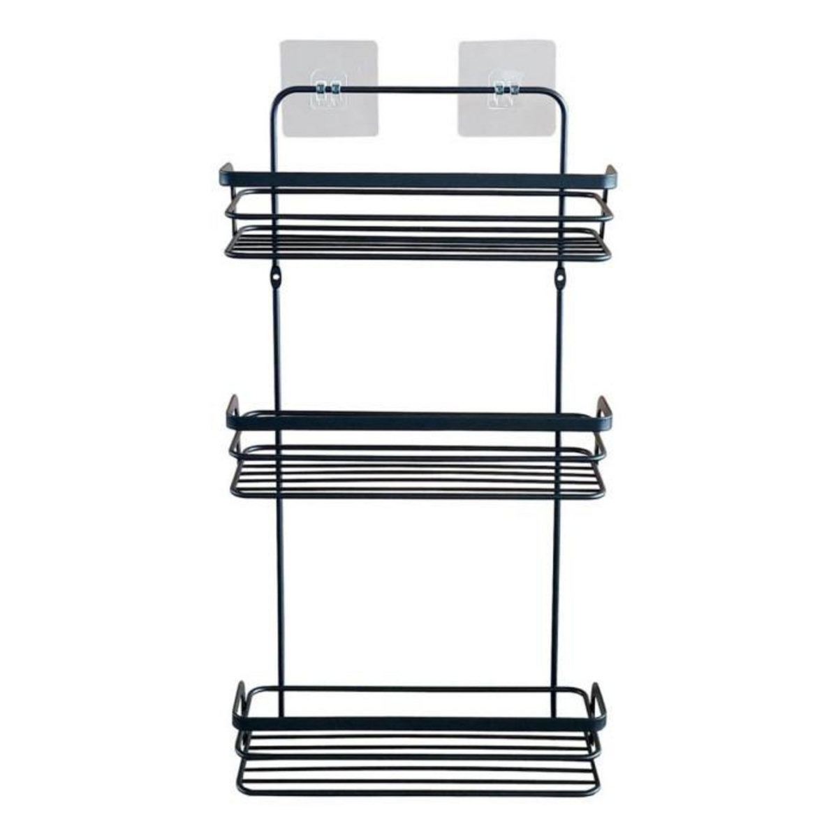 Paris Prix Serviteur de Douche 3 Niveaux  Filaire Premium  49cm Noir