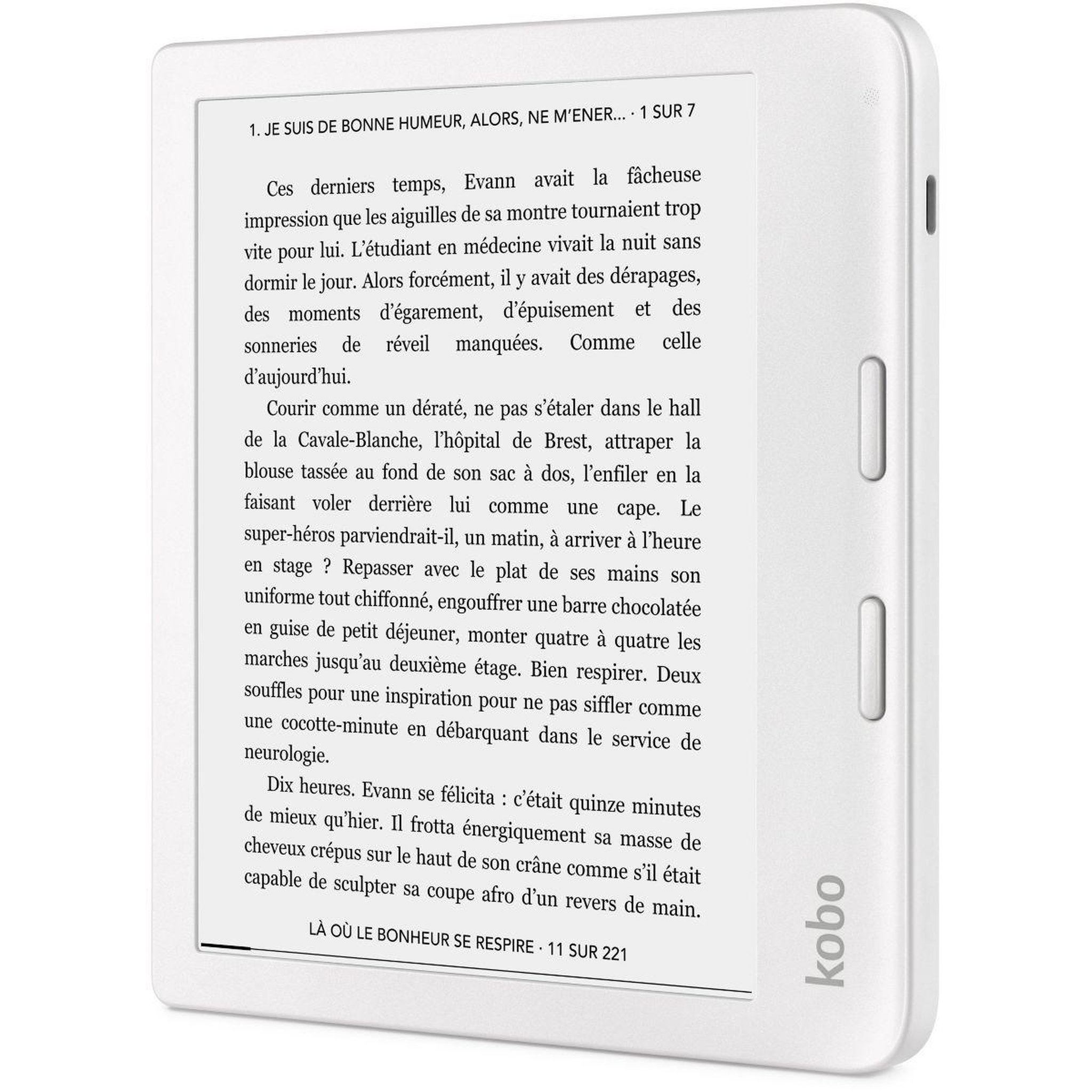 Voir la diapositive 3 : kobo Liseuse eBook Libra 2 - Blanche 7'' BT 32Go