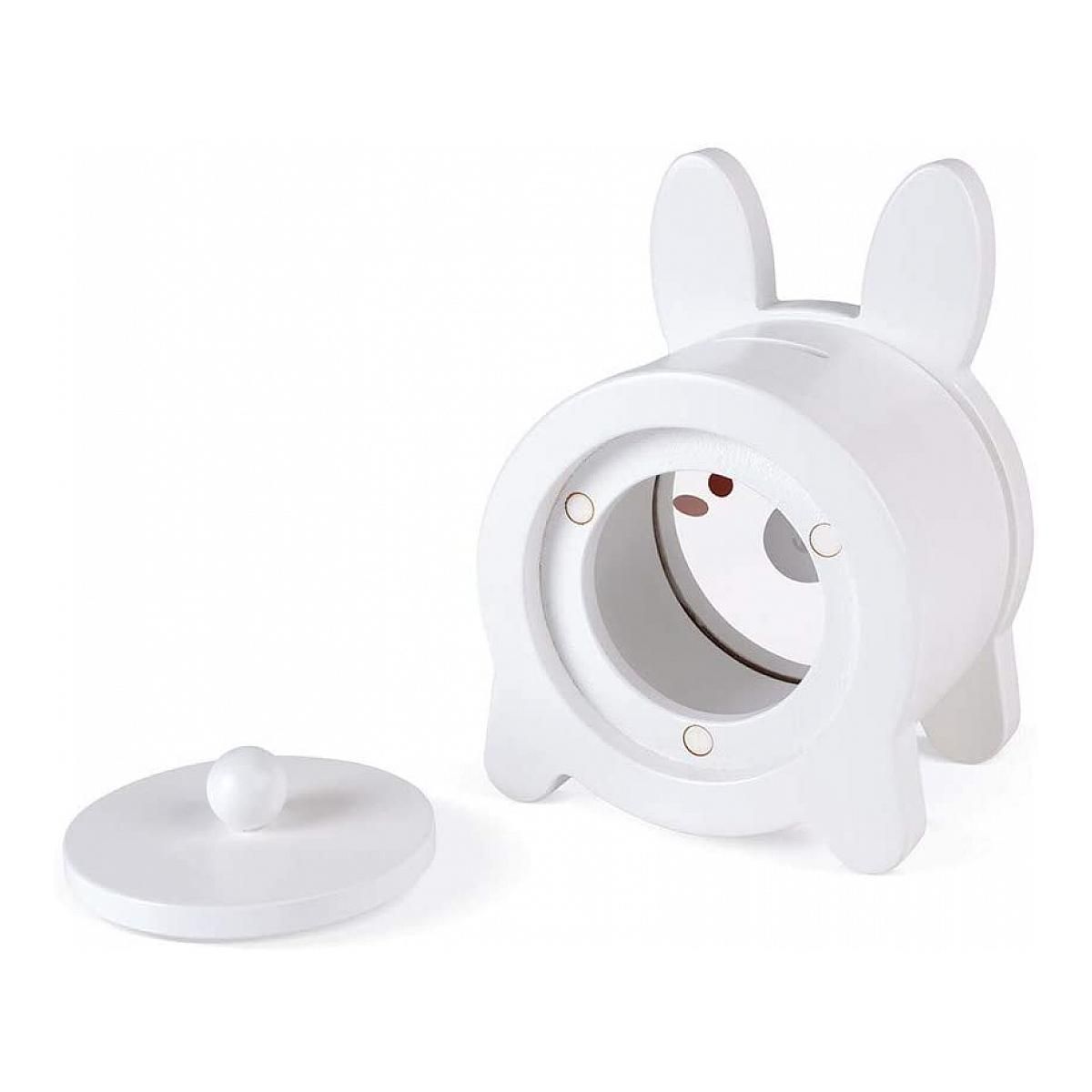 Juratoys-Janod tirelire lapin blanc janod