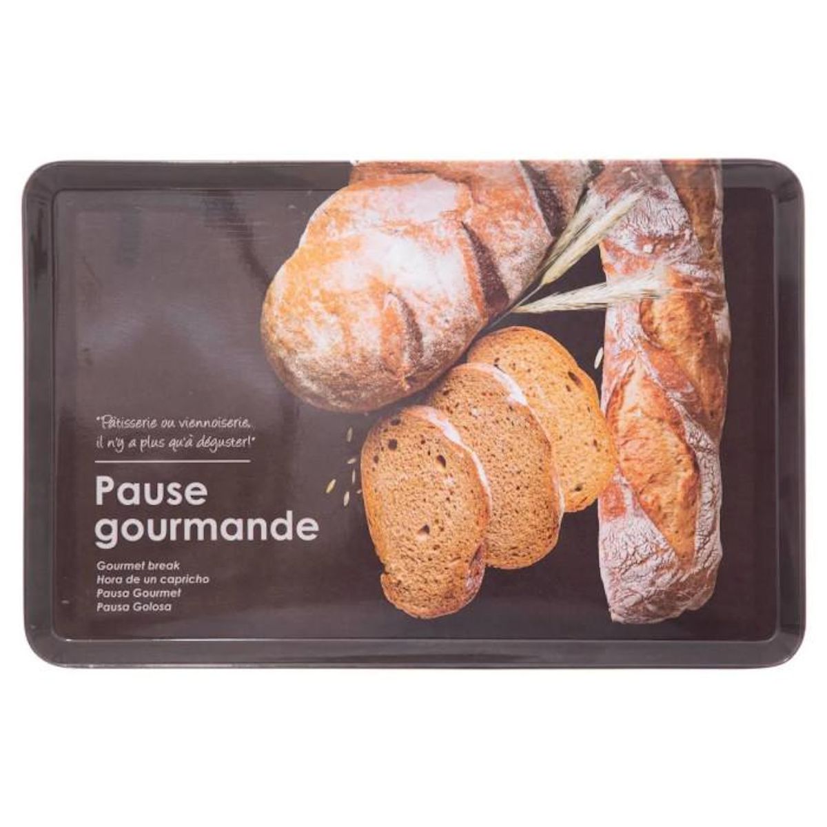 FIVE Plateau de Service Mélaminé  Gourmand  45cm Noir