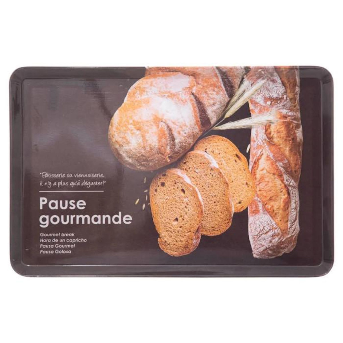 FIVE Plateau de Service Mélaminé  Gourmand  45cm Noir