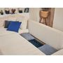 Voir la diapositive 4 : BEST MOBILIER Topaze - canapé d'angle réversible - 4 places - convertible avec coffre - en velours côtelé