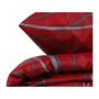 Voir la diapositive 4 : GENERIQUE Parure de lit - 1 housse de couette 220 x 240 cm + 2 taies d'oreiller 60 x 60 cm - 65% coton, 35% polyester - Rouge