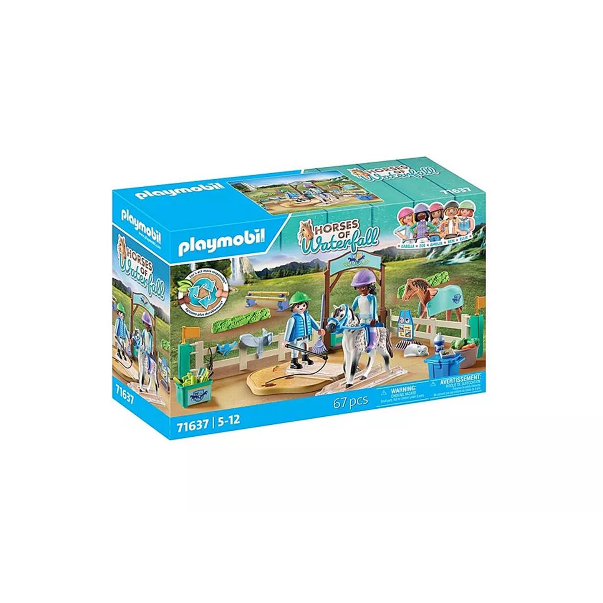 PLAYMOBIL PLAYMOBIL 71637 Arene d'équitation, Horses of Waterfall, 67 pieces, Des 5 ans