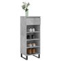 Voir la diapositive 3 : VIDAXL Armoire a chaussures Gris beton 40x36x105 cm Bois d'ingenierie