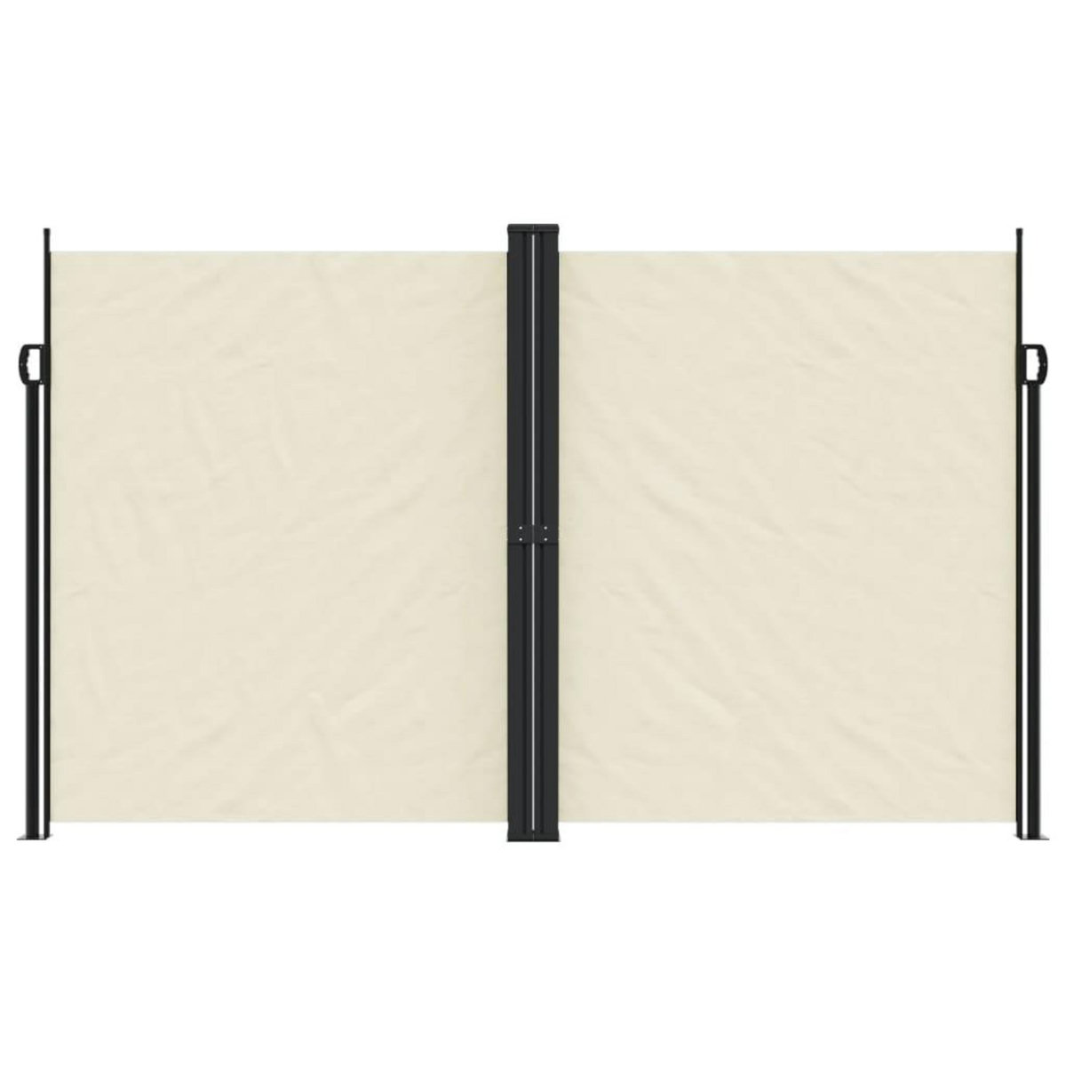 VIDAXL Auvent lateral retractable creme 200x1000 cm