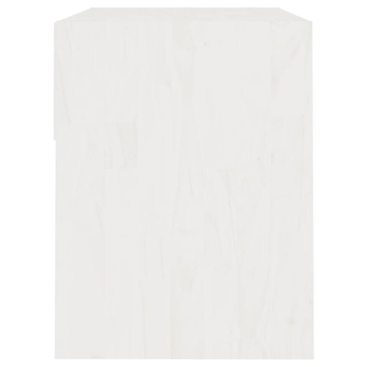 VIDAXL Table de chevet Blanc 40x31x40 cm Bois de pin massif