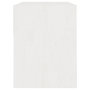 Voir la diapositive 5 : VIDAXL Table de chevet Blanc 40x31x40 cm Bois de pin massif