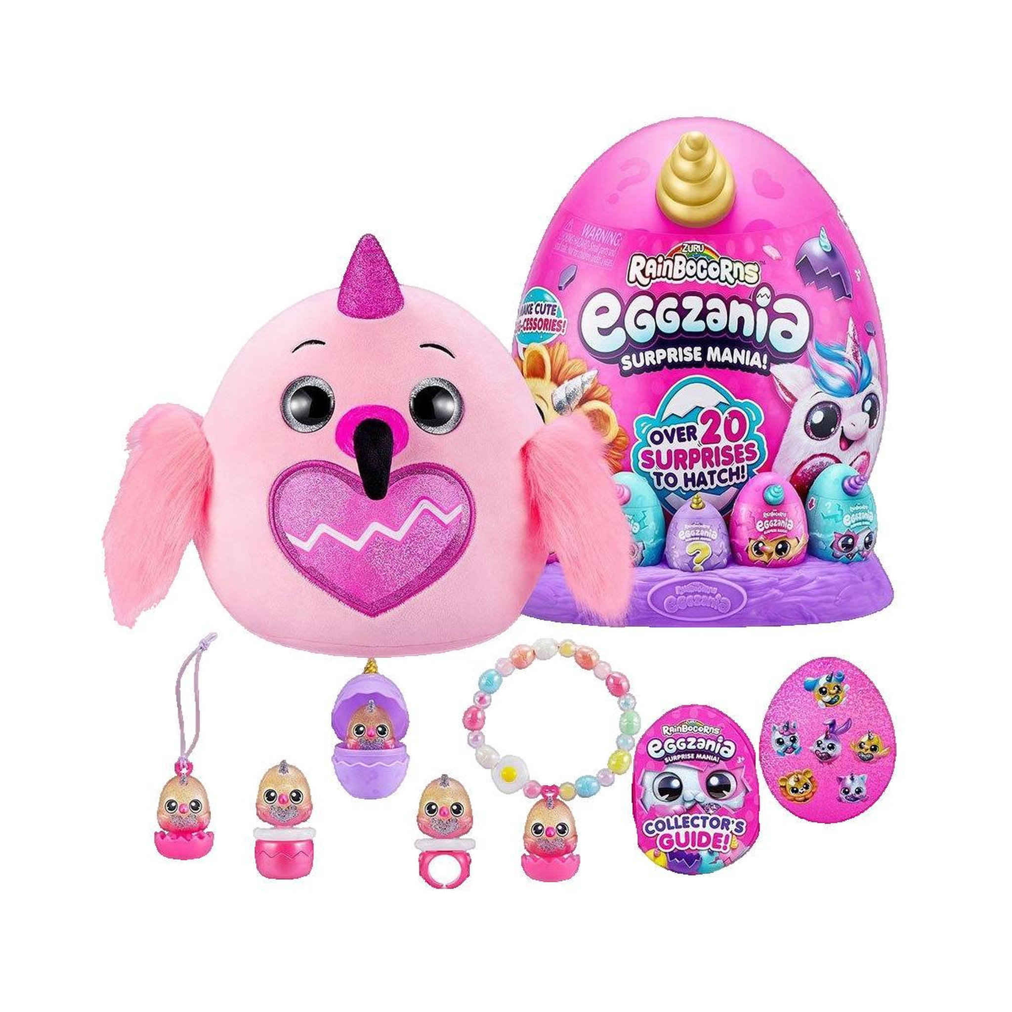 Voir la diapositive 2 : ZURU Peluche interactive Zuru Rainbocorns Eggzania série 1 multicolore
