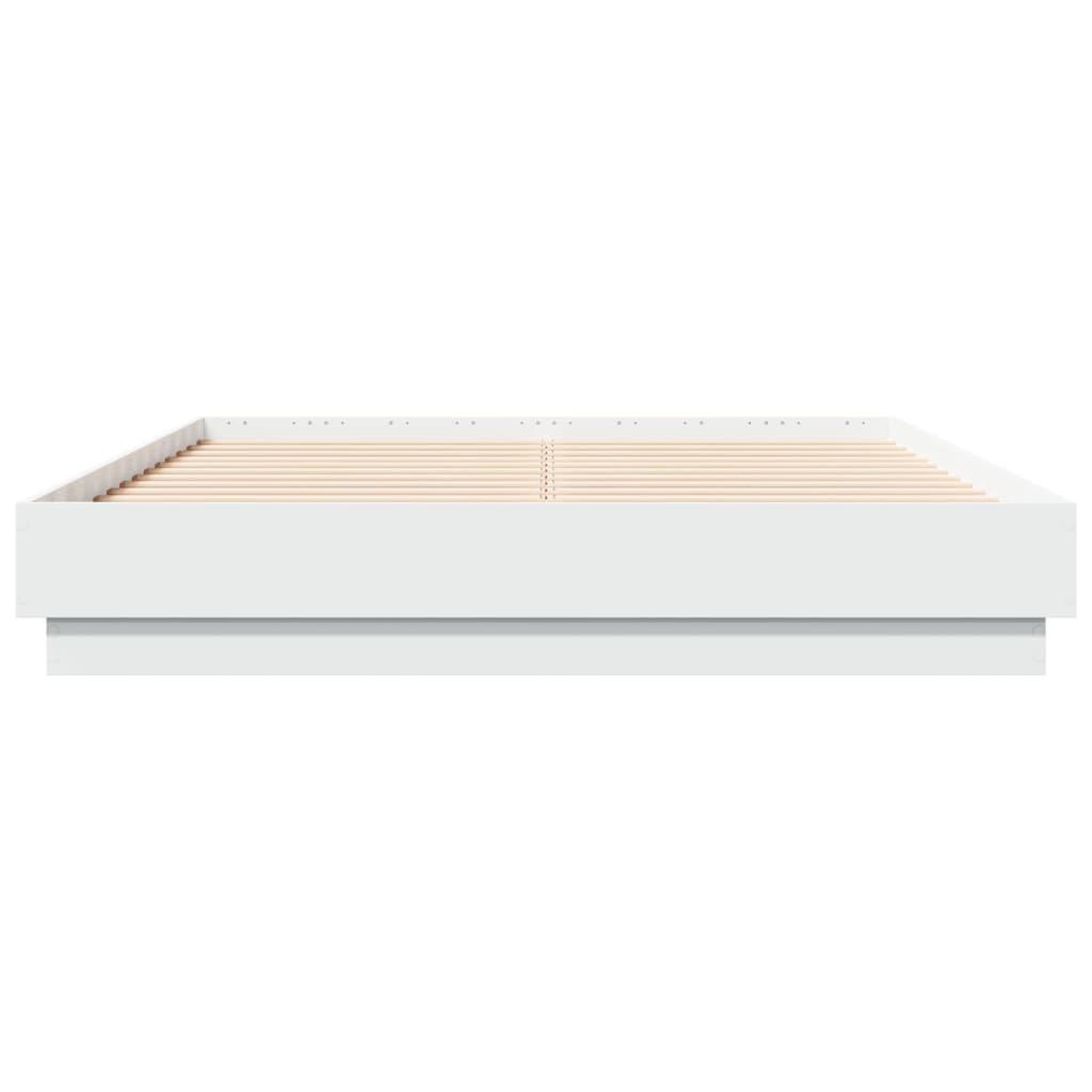 Voir la diapositive 4 : VIDAXL Cadre de lit sans matelas blanc 140x190 cm