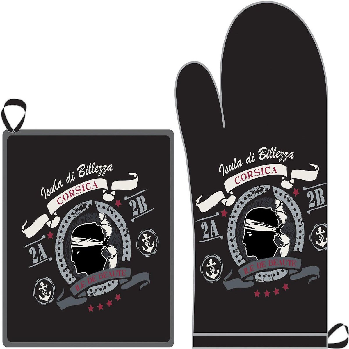 Les Ateliers du Linge Gant et manique imprimés