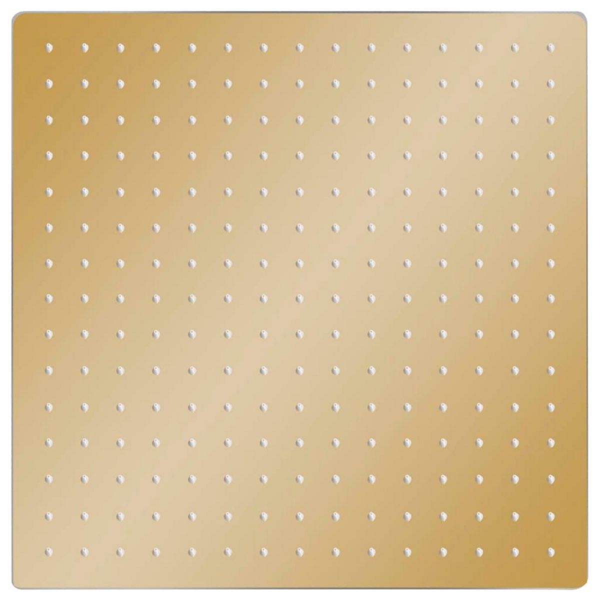 VIDAXL Pomme de douche pluie Acier inoxydable 40x40 cm Carree Dore