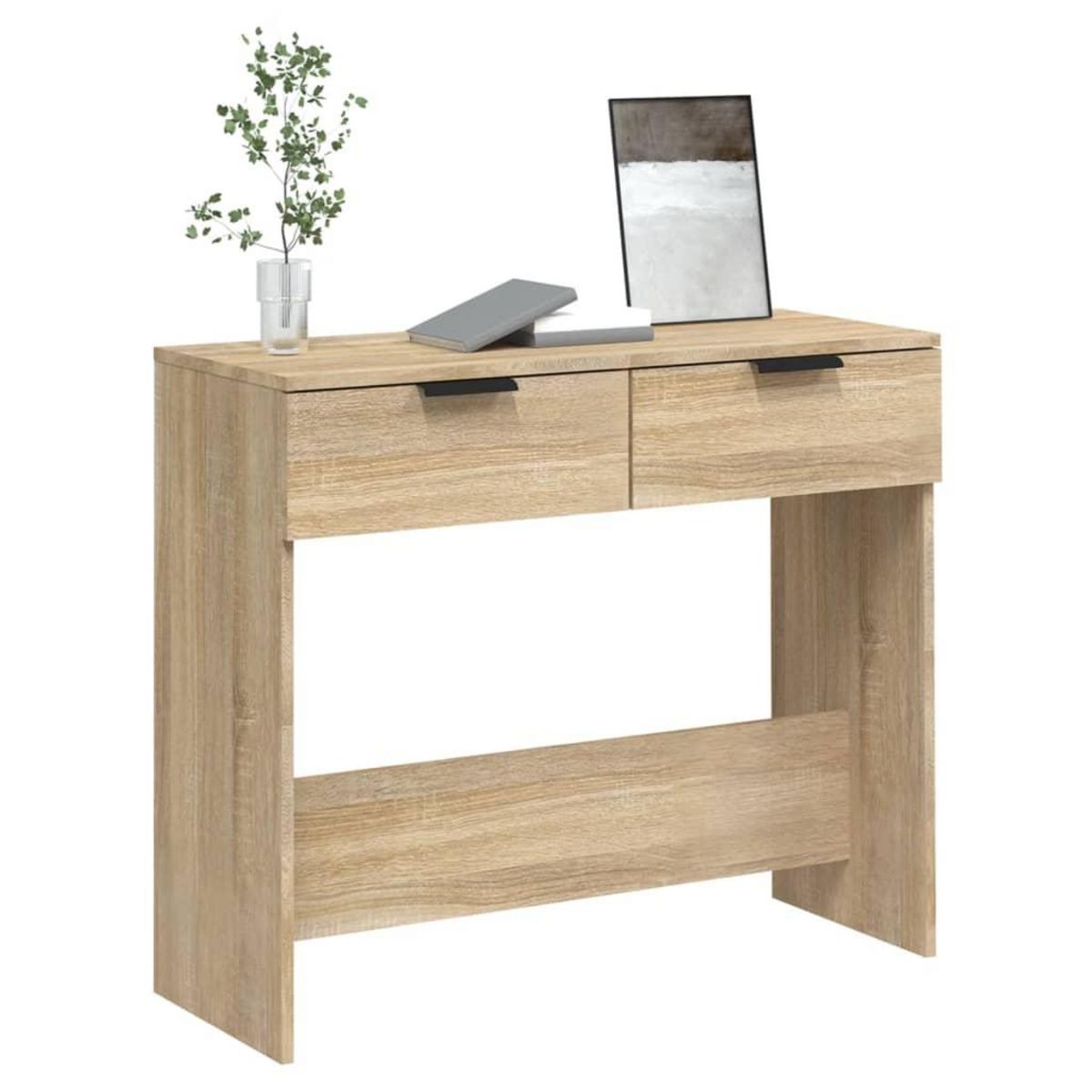 VIDAXL Table console Chene sonoma 90x36x75 cm Bois d'ingenierie