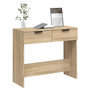 Voir la diapositive 4 : VIDAXL Table console Chene sonoma 90x36x75 cm Bois d'ingenierie
