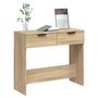 Voir la diapositive 4 : VIDAXL Table console Chene sonoma 90x36x75 cm Bois d'ingenierie
