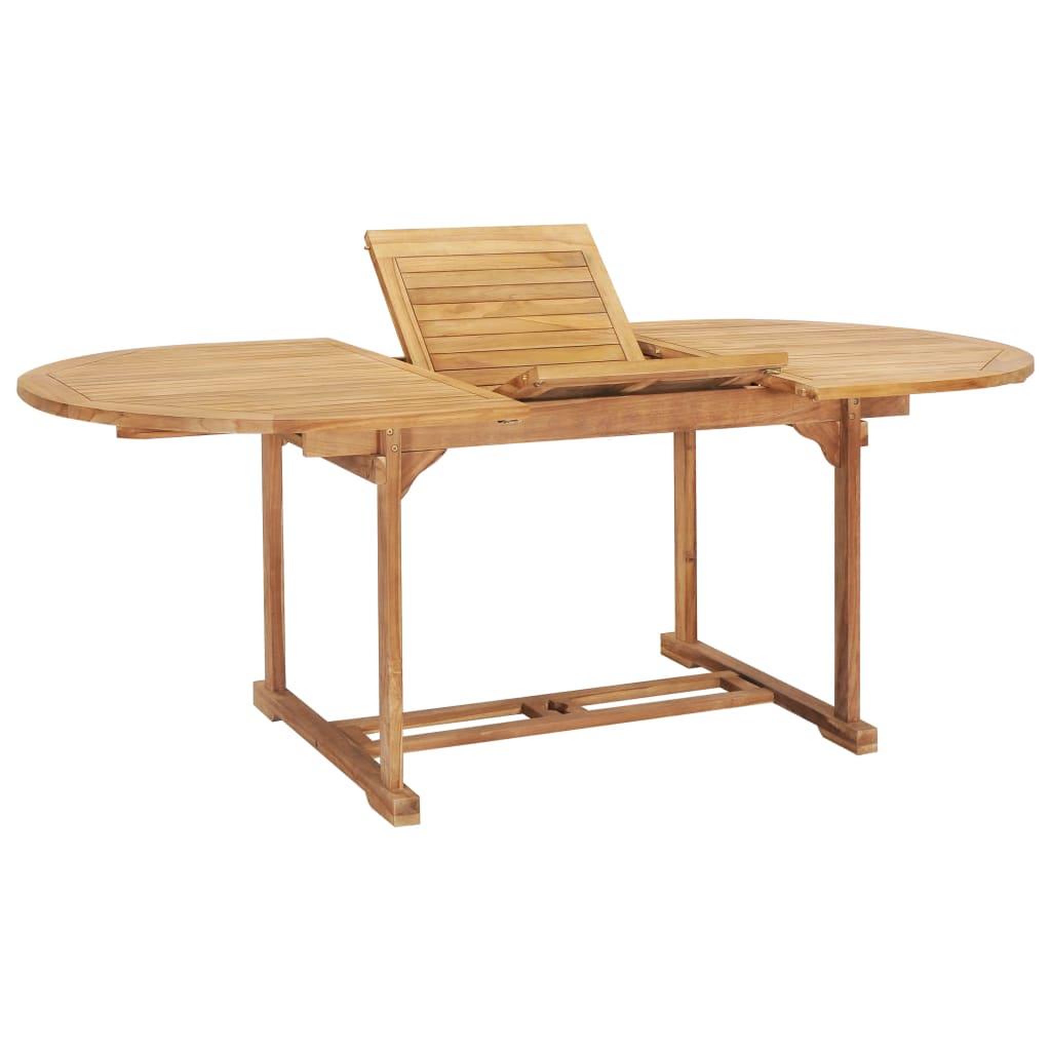 Voir la diapositive 1 : VIDAXL Table de jardin extensible 150-200x100x75 cm Teck solide