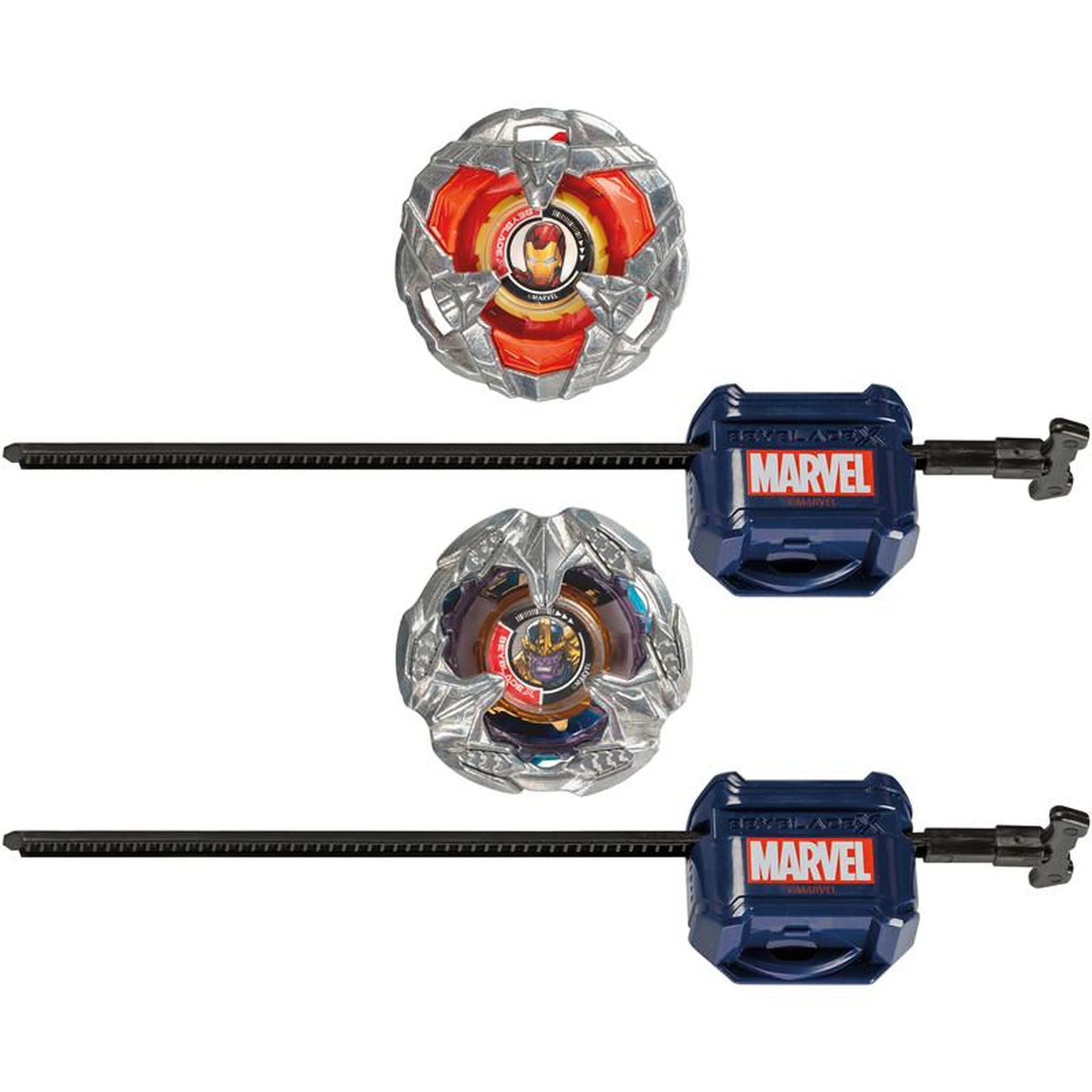 Voir la diapositive 2 : HASBRO 2 Beyblade série X Marvel Modèle choisi aléatoirement Hasbro HAOG0278EU4