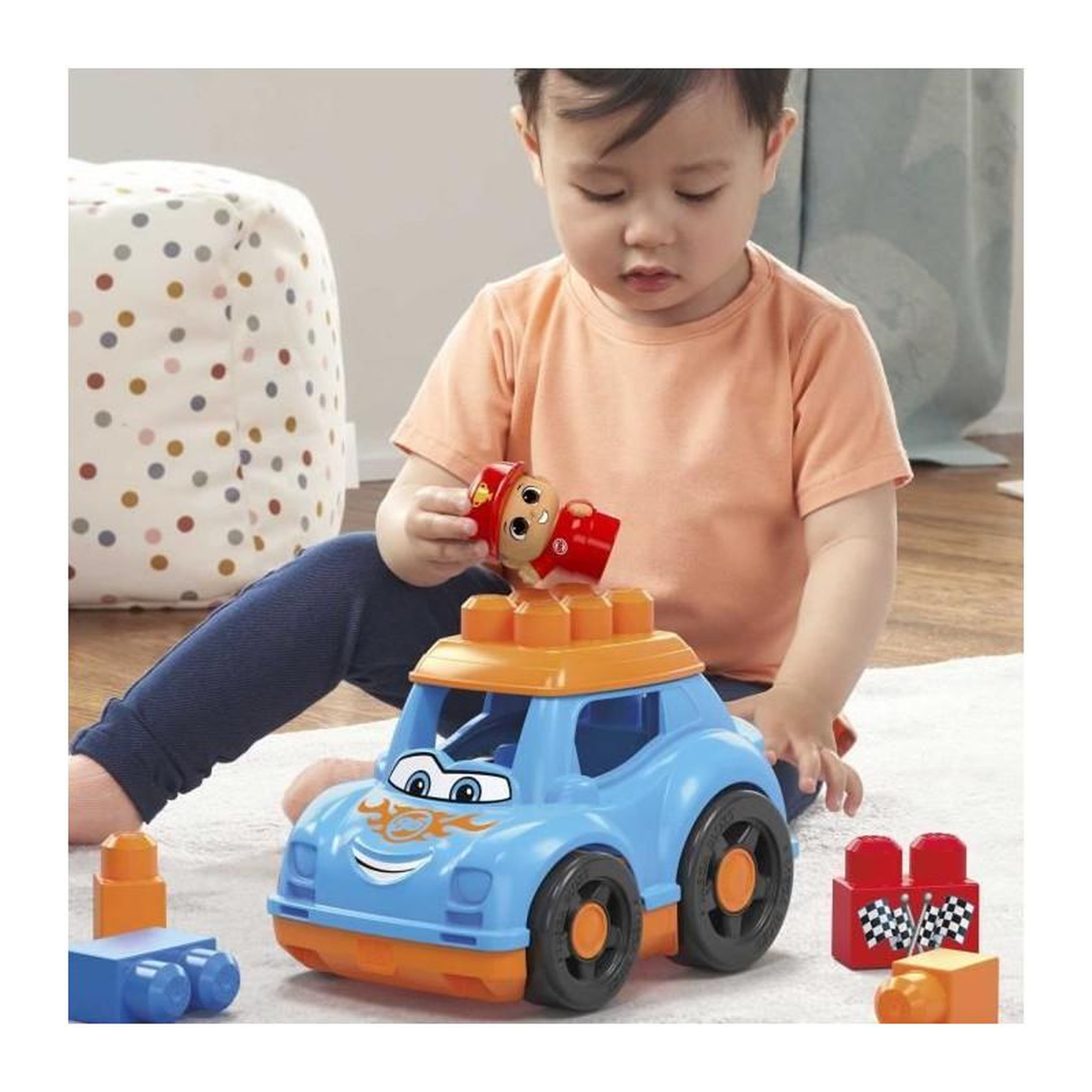Voir la diapositive 5 : MEGA BLOKS Voiture de course - MEGABLOKS - VEHICULE DE POLICE - 4 blocs - Multicolore - A partir de 12 mois