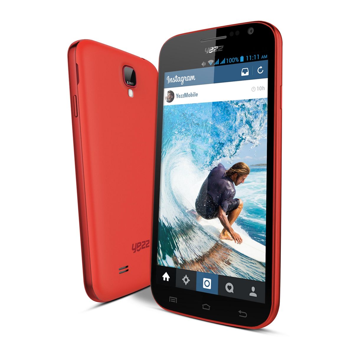 YEZZ Smartphone Andy 5SL - Rouge - Double Sim