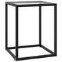 Voir la diapositive 1 : VIDAXL Table basse Noir avec verre trempe 40x40x50 cm