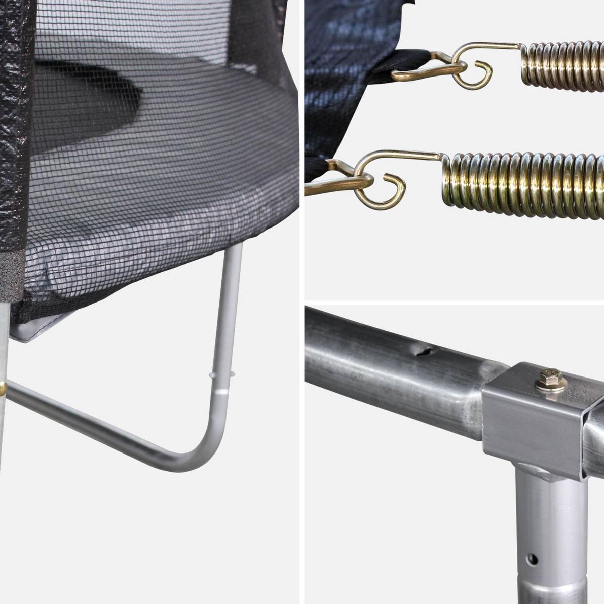 SWEEEK Trampoline rond Ø 305cm avec son filet de protection - Mars - Trampoline de jardin 3m 300 cm | Qualité PRO. | Normes EU.