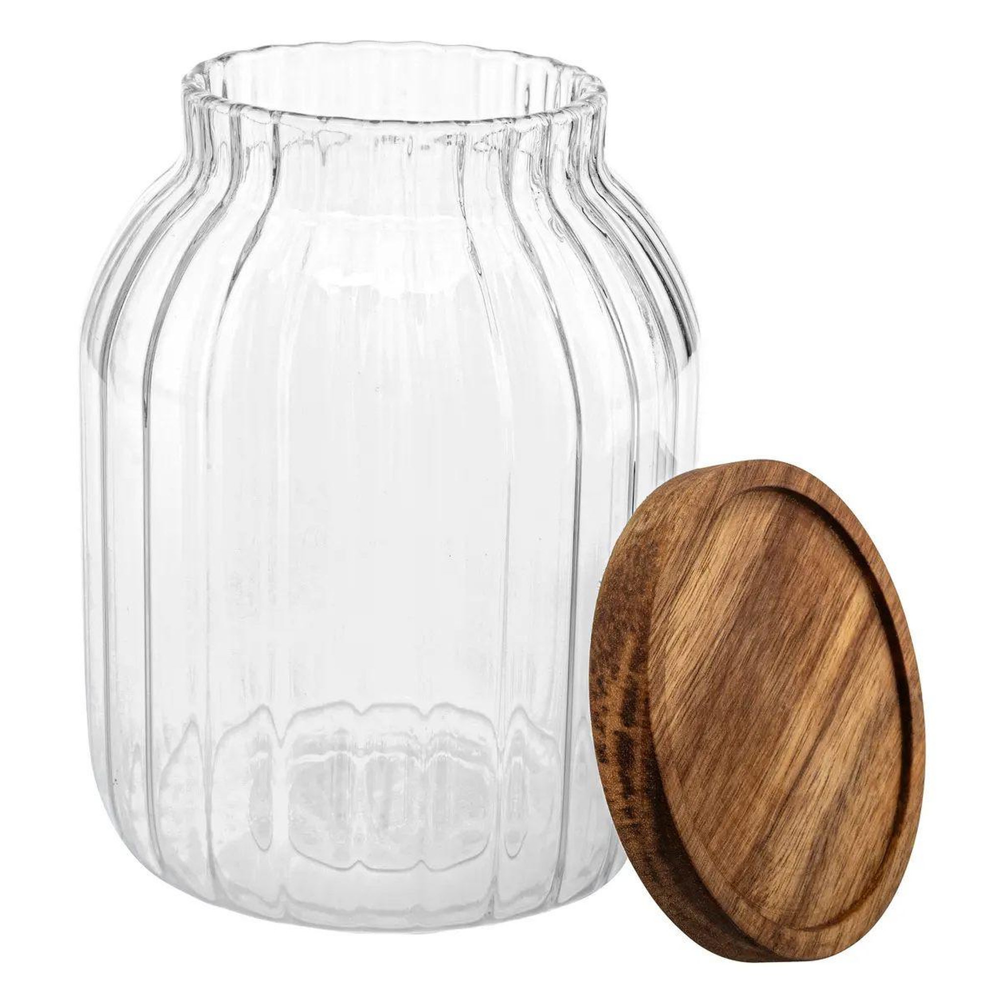 Voir la diapositive 2 : FIVE Bocal de conservation en verre  harmony  2l transparent