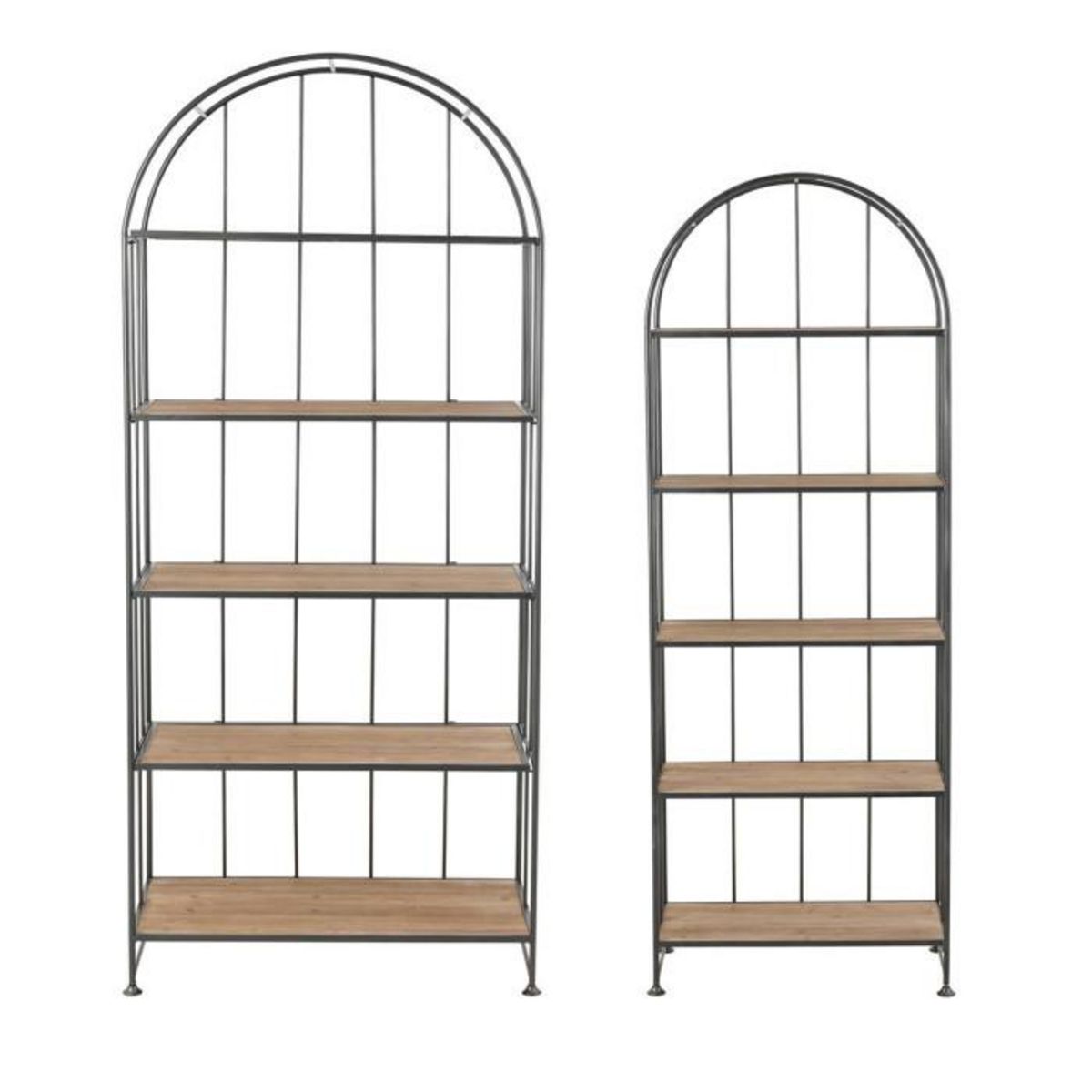 Paris Prix Lot de 2 Étagères Déco  Carambo  182cm Marron