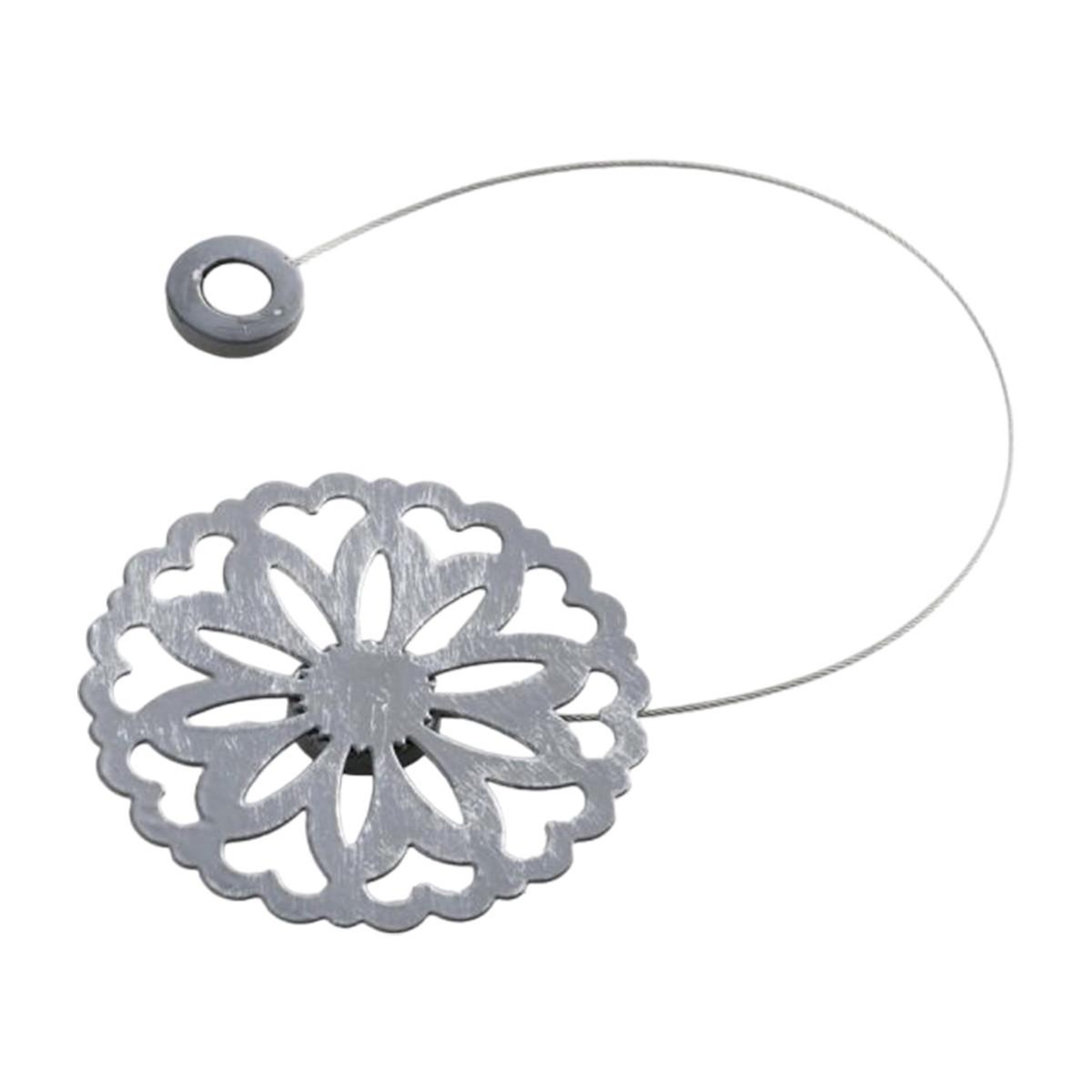 Douceur d'Intérieur Embrasse de rideau aimantée  emmy  30cm gris