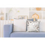 Voir la diapositive 3 : Paris Prix Coussin en Cuir  Spark  40x60cm Ivoire & Chrome