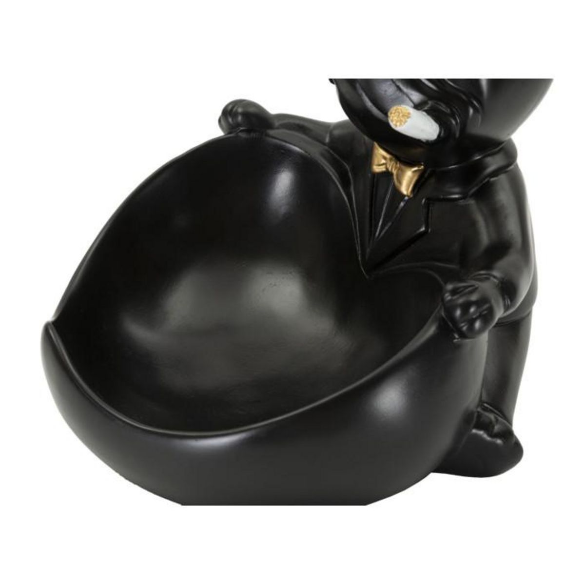 Paris Prix Vide-Poche Statuette Chien  Dog Ball  20cm Noir