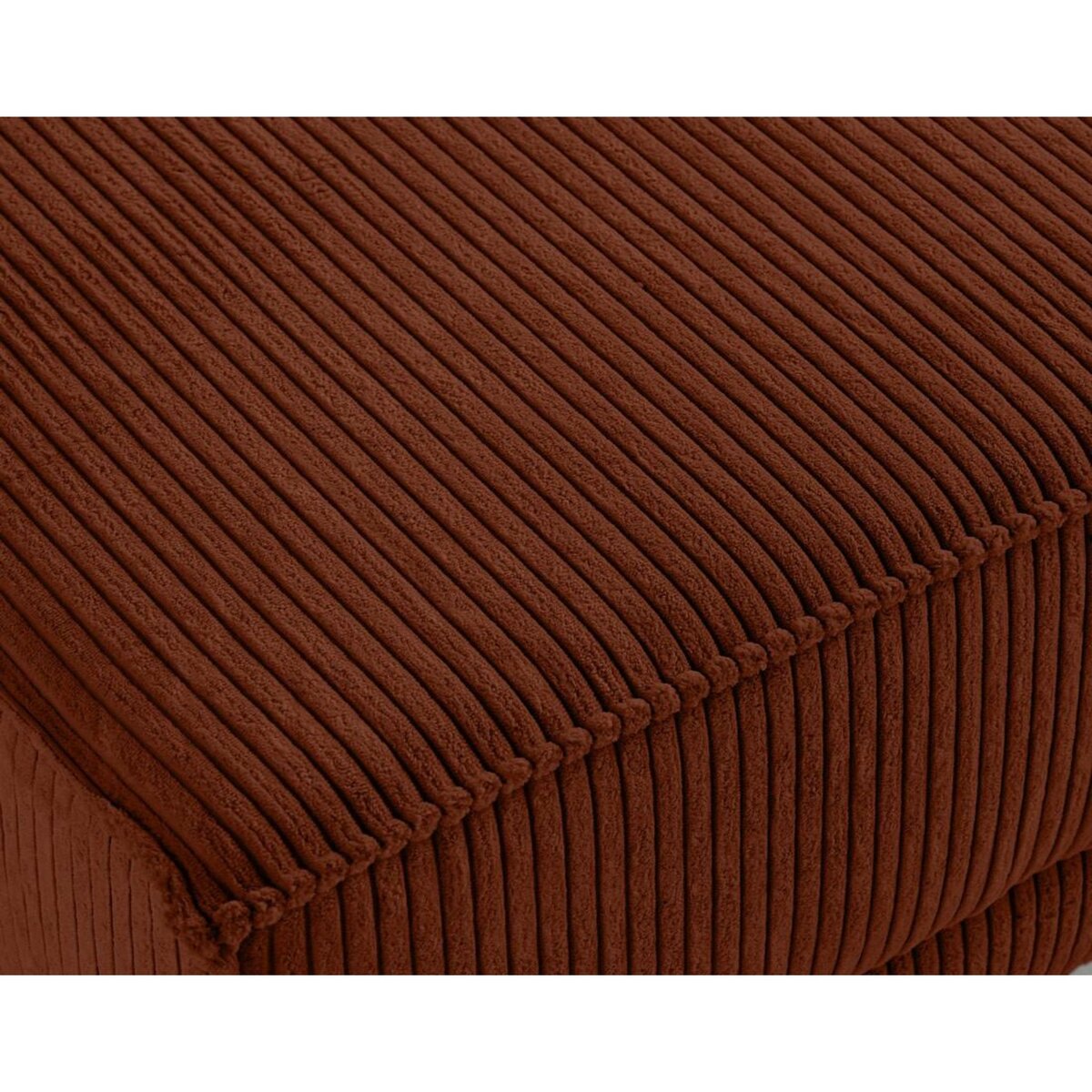 LISA DESIGN Charlie - pouf - pieds hauts - en velours côtelé