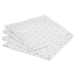 ATMOSPHERA Lot de 4 Serviettes de Table  Etnik  40x40cm Gris