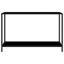 Voir la diapositive 2 : VIDAXL Table console Noir 120x35x75 cm Verre trempe