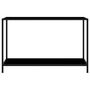 Voir la diapositive 2 : VIDAXL Table console Noir 120x35x75 cm Verre trempe