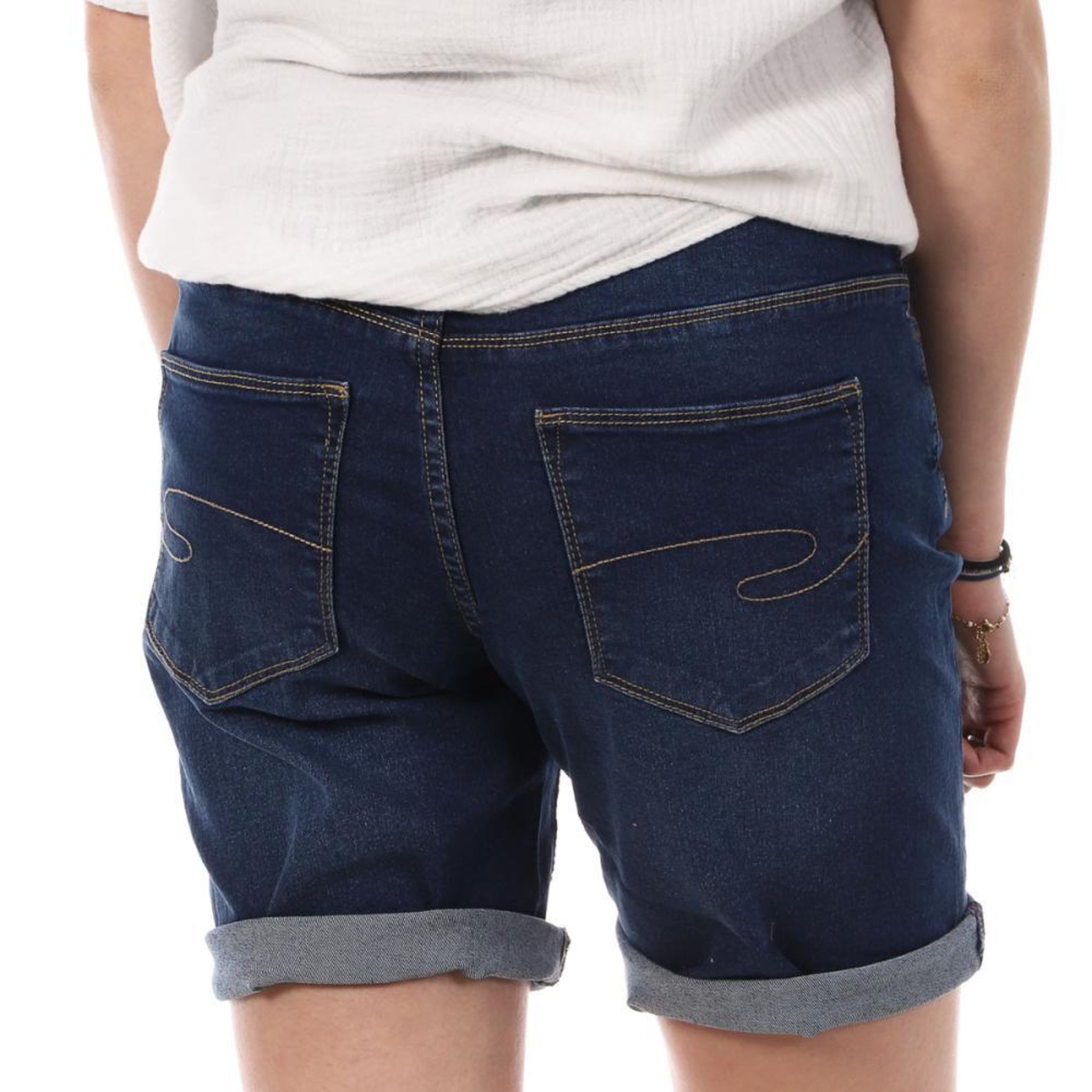 Voir la diapositive 2 : Lee Cooper Bermudas en Jean Bleu Foncé Femme Lee Cooper Wopara