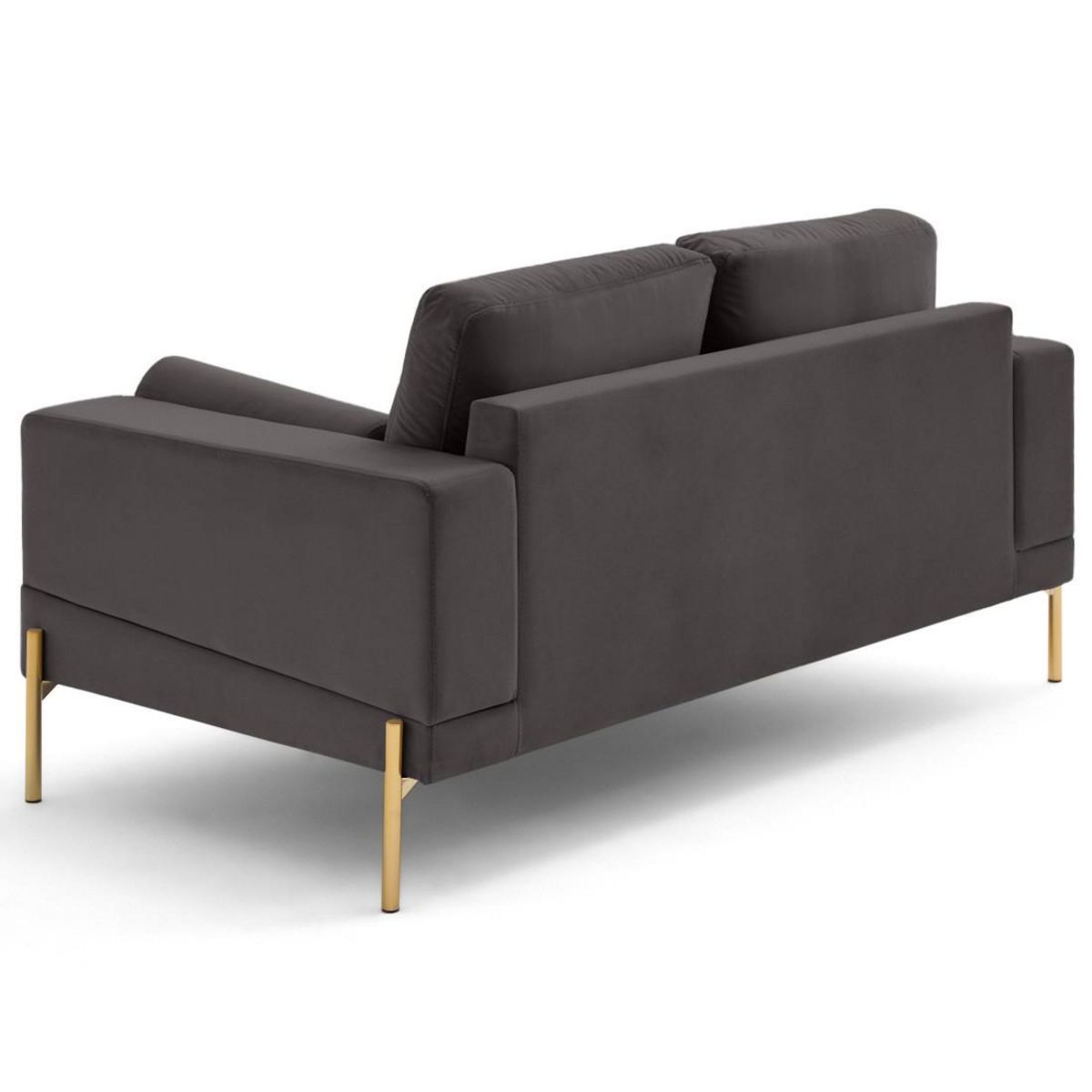 LISA DESIGN Isaure - canapé droit 2 places en velours