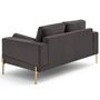 Voir la diapositive 6 : LISA DESIGN Isaure - canapé droit 2 places en velours