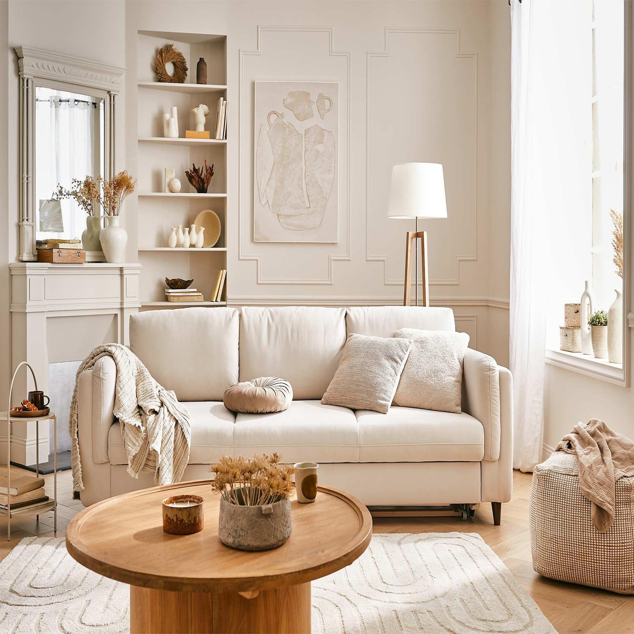 Voir la diapositive 4 : BEST MOBILIER Brooke - canapé 3 places - convertible - en velours