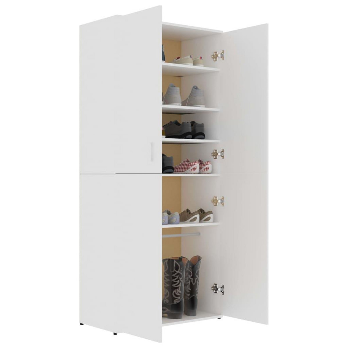 VIDAXL Armoire a chaussures Blanc 80x39x178 cm Bois d'ingenierie