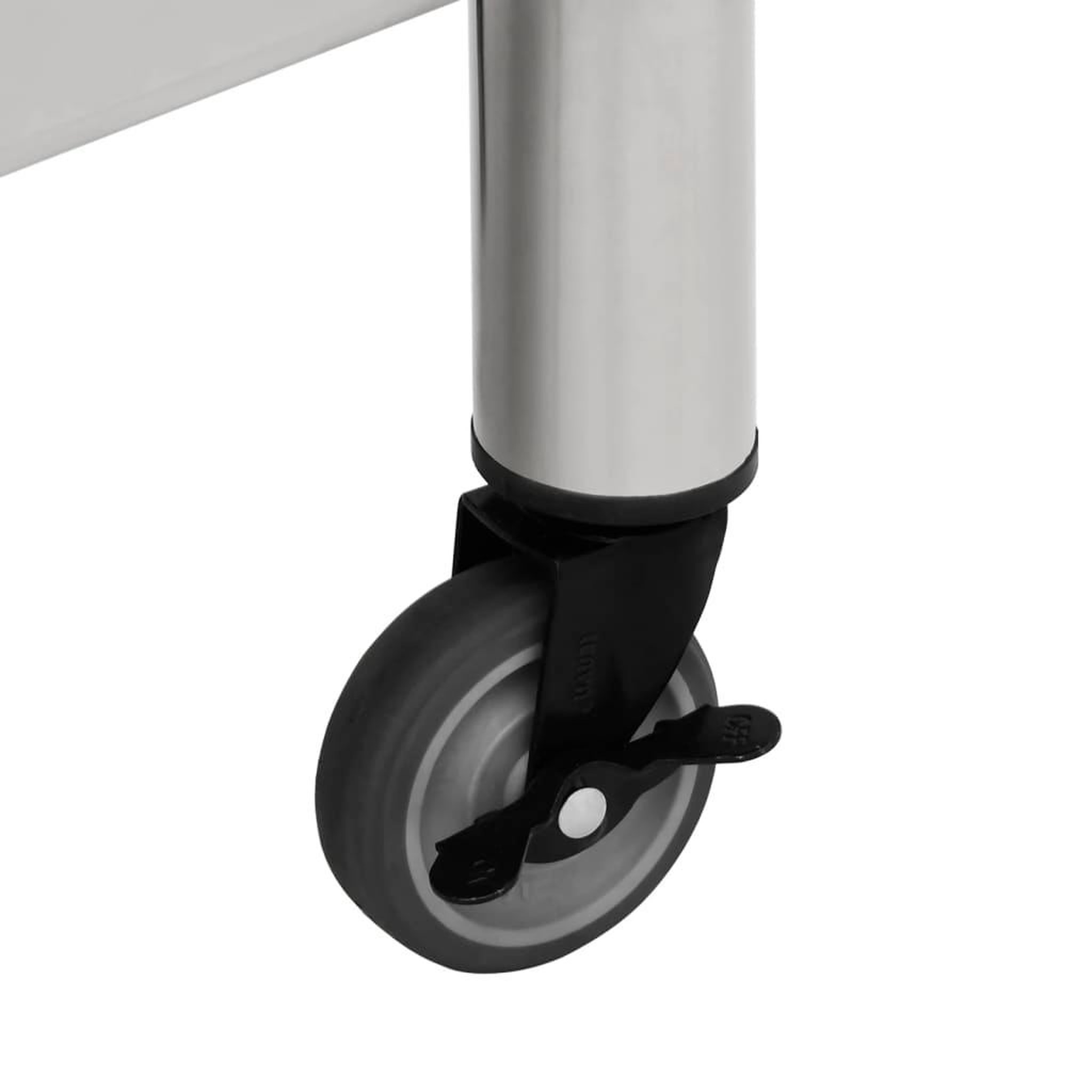 Voir la diapositive 5 : VIDAXL Table de travail de cuisine avec roues 80x45x85 cm Inox