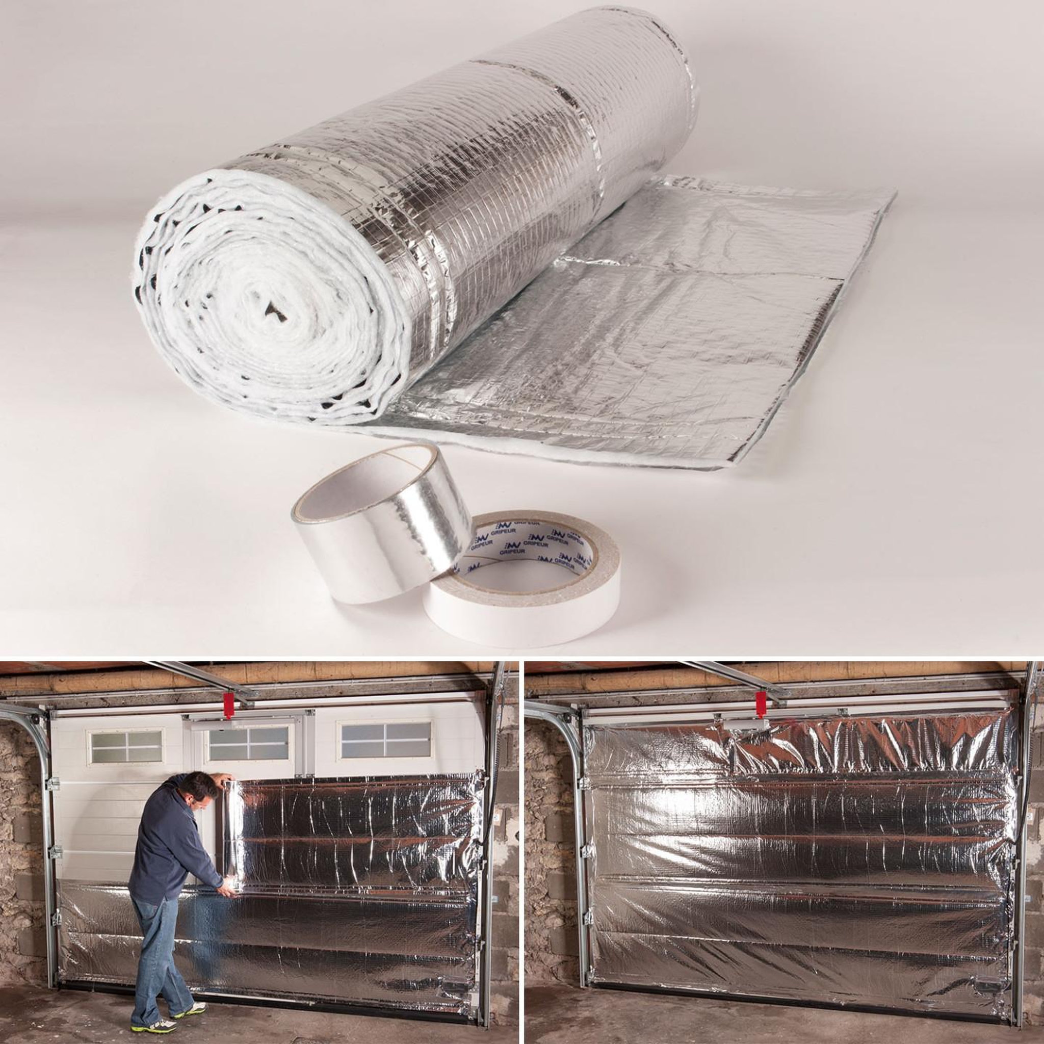 Voir la diapositive 2 : ID MARKET Kit isolation thermique spécial porte de garage